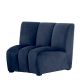 Modul canapea design LUX Lando, Catifea albastra