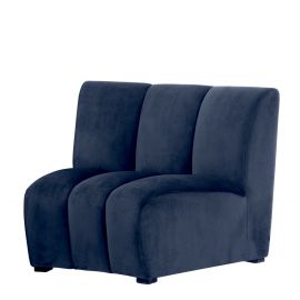Canapele - Modul canapea design LUX Lando, Catifea albastra