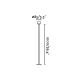 Stalpi - Stalp LED iluminat exterior IP65 CUCA H-100cm