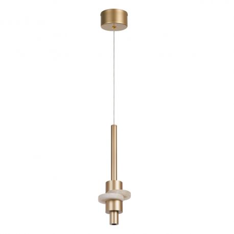 Pendule, Lustre suspendate - Lustra, Pendul LED din aluminiu si alabastru, Betty auriu