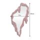 Oglinzi - Oglinda de perete decorativa FLUIDUM 150cm rosu