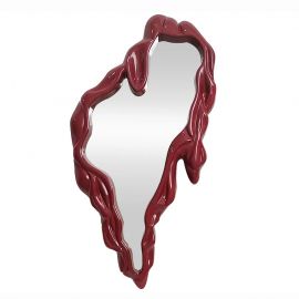 Oglinda de perete decorativa FLUIDUM 150cm rosu