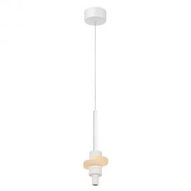 Pendule, Lustre suspendate - Lustra, Pendul LED din aluminiu si alabastru, Betty alb