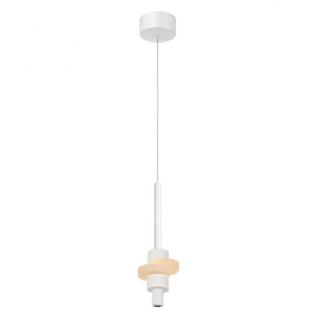 Pendule, Lustre suspendate - Lustra, Pendul LED din aluminiu si alabastru, Betty alb