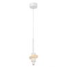 Lustra, Pendul LED din aluminiu si alabastru, Betty alb