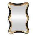 Oglinda de perete decorativa ALICE 120cm negru/ auriu
