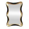 Oglinda de perete decorativa ALICE 120cm negru/ auriu