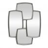 Oglinda perete design geometric QUADRA 90cm argintiu
