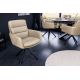 Seturi scaune, HoReCa - Set de 2 scaune pivotante Big George piele si microfibra bej