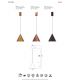 Pendule, Lustre suspendate - Pendul LED stil minimalist CONO D-18cm leather