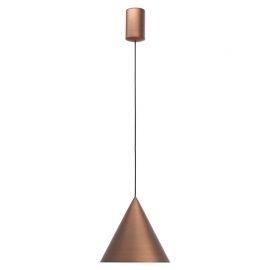 Pendule, Lustre suspendate - Pendul LED stil minimalist CONO D-18cm cupru