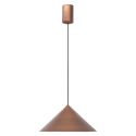 Pendul LED stil minimalist CONO D-24cm cupru