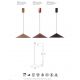 Pendule, Lustre suspendate - Lustra/Pendul LED stil minimalist CONO D-30cm leather