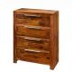 Comode - Comoda cu 4 sertare din lemn masiv PURE 100cm