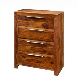 Comode - Comoda cu 4 sertare din lemn masiv PURE 100cm