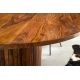 Mese dining - Masa rotunda TRES CHIC 120cm lemn masiv sheesham