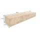 Comode - Comoda suspendata din lemn de salcam Mystic Living 160cm