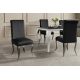 Seturi scaune, HoReCa - Set 2 scaune Modern Barock, argintiu/ catifea neagra