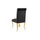 Seturi scaune, HoReCa - Set 2 scaune Modern Barock, auriu/ catifea neagra