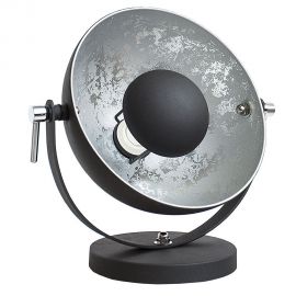 Veioze - Lampa design retro Studio negru/ argintiu