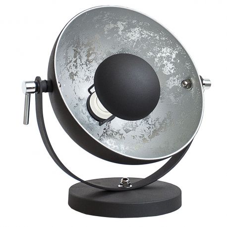 Veioze - Lampa design retro Studio negru/ argintiu