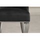 Seturi scaune, HoReCa - Set 2 scaune Modern Barock, argintiu/ catifea neagra