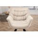 Seturi scaune, HoReCa - Set de 2 scaune pivotante The Dutch Retro, catifea sampanie bej