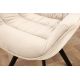 Seturi scaune, HoReCa - Set de 2 scaune pivotante The Dutch Retro, catifea sampanie bej