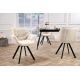 Seturi scaune, HoReCa - Set de 2 scaune pivotante The Dutch Retro, catifea sampanie bej