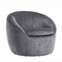 Fotoliu pivotant modern ALPINE tesatura structurata gri