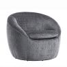 Fotoliu pivotant modern ALPINE tesatura structurata gri