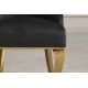 Seturi scaune, HoReCa - Set 2 scaune Modern Barock, auriu/ catifea neagra