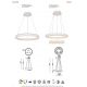 Pendule, Lustre suspendate - Lustra LED suspendata design circular FLATS I