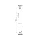 Stalpi - Stalp LED iluminat exterior IP65 GANT H-155cm corten