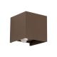 Aplice - Aplica LED de exterior cu senzor de miscare IP54 CUBE-S corten