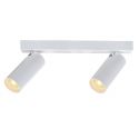 Plafoniera cu 2 spoturi GU10 directionabile NAZARE alb