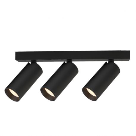 Plafoniere cu spoturi, Spoturi aplicate - Plafoniera cu 3 spoturi GU10 directionabile NAZARE negru