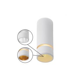 Plafoniere cu spoturi, Spoturi aplicate - Spot aplicat tavan SPLIT alb L-10,2cm