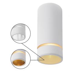 Plafoniere cu spoturi, Spoturi aplicate - Spot aplicat tavan SPLIT alb L-13,6cm