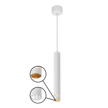 Pendule, Lustre suspendate - Pendul stil minimalist Spot GU10 SPLIT alb L-30cm