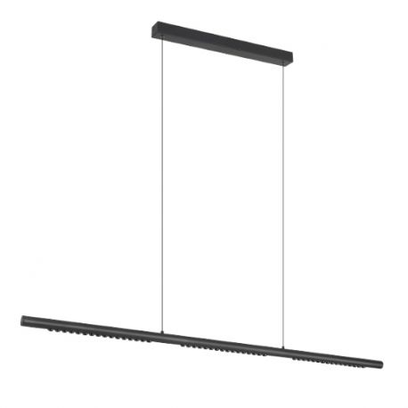 Pendule, Lustre suspendate - Lustra LED suspendata liniara MECA 28W negru 3000K