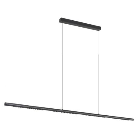 Pendule, Lustre suspendate - Lustra LED suspendata liniara MECA 38W negru 3000K