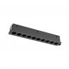 Corp incastrabil cu 10 spoturi LED BLAU negru