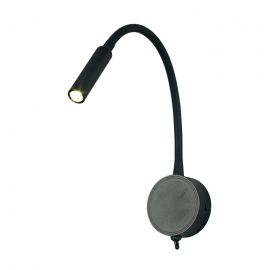 Aplice, corpuri de iluminat pentru pereti - Aplica de perete cu reader LED BOAVISTA negru