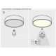 Plafoniere - Plafoniera exterior LED 3000K, IP44, Senzor de miscare, Telecomanda, Lowar 28,5cm