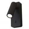 Aplica de perete cu reader Mini GU10 NOTTE negru