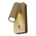 Aplica de perete cu reader Mini GU10 NOTTE alama antic