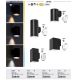 Aplice - Aplica LED iluminat exterior ambiental, Protectie IP65 Urfa I negru