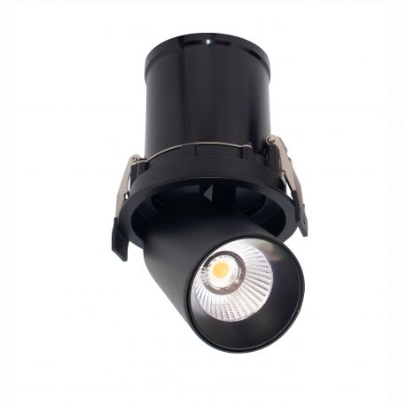 Spoturi tavan fals - Spot LED 3000K incastrabil GARDA 6cm negru