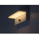 Aplice - Aplica LED iluminat exterior cu senzor IP54 Zaragoza alb